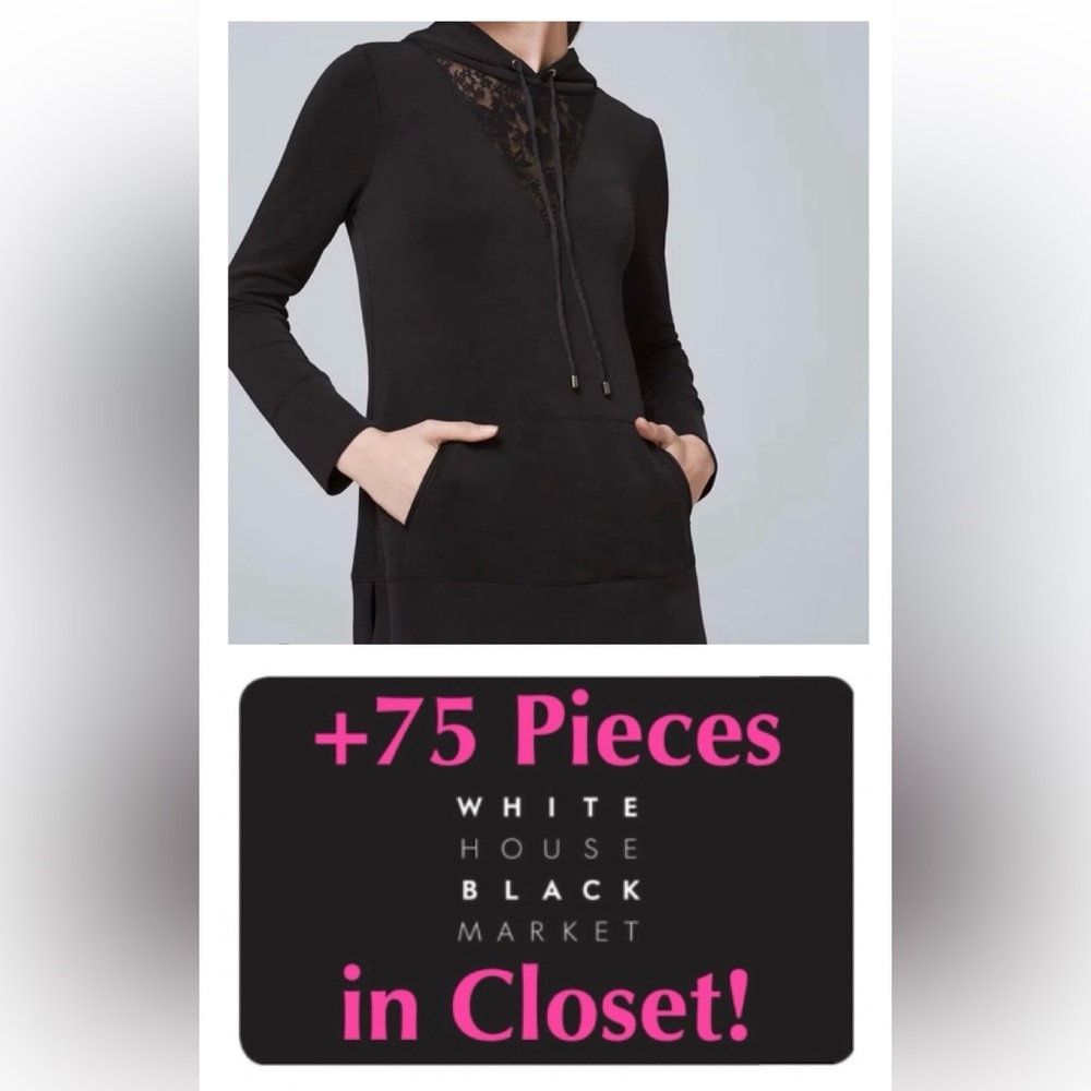 WHBM Lace Inset Hooded Tunic